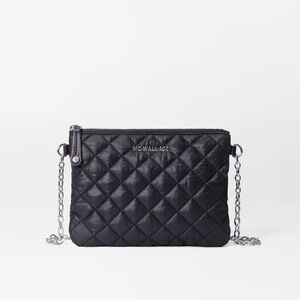 MZ Wallace Ruby Crossbody Black Bag with Silver Hardware